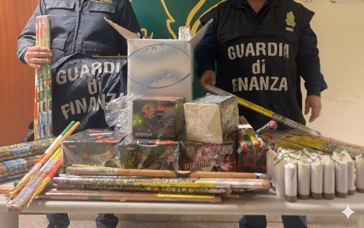 Catania, sequestrati oltre mille fuochi d’artificio illegali