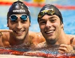 Gabriele Detti (sin, argento) e Gregorio Paltrinieri