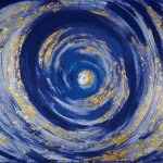 MEDITAZIONE BLU - Tecnica mista su tela cm 100x150 - Feofeo 2011