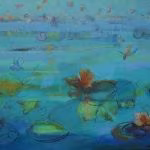 I colori di Barcis un giorno d'estate - olio su tela 60x70