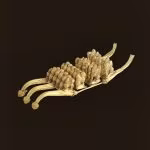 Affibbiaglio in oro con figurine animali decorate a granulazione da Tomba Barberini Palestrina. Museo Nazionale Etrusco di Villa Giulia1