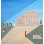 Tempio della Concordia AGRIGENTO OLIO SU TELA CM 60X8060X8