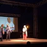 Parco Naxos, Premio Comunicare l'Antico, sx, Gabriella Tigano, Michel Gras e Fulvia Toscano, 040921