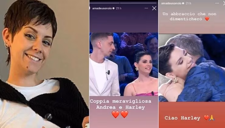 Harley Zuriatti e Amadeus - (instagram) - IlFogliettone.it