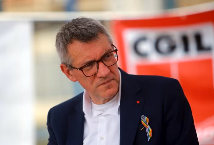 Torino la CGIL con Maurizio Landini e il sindaco Stefano Lo Russo