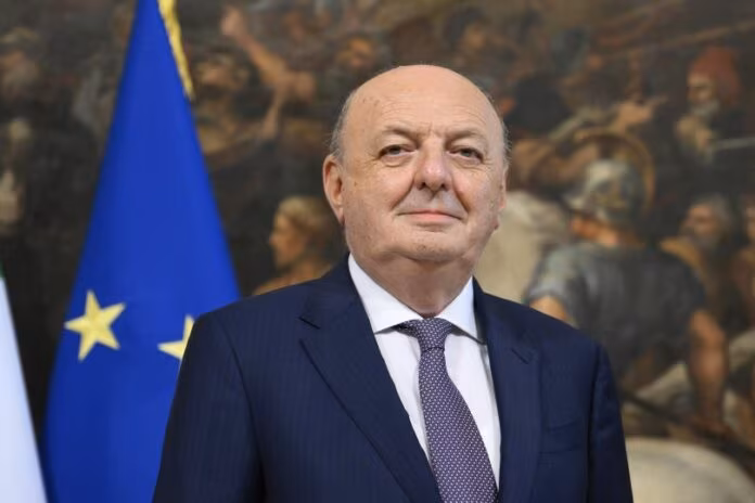 Cerimonia della Campanella e insediamento del primo Consiglio dei Ministri a Palazzo Chigi del governo Meloni