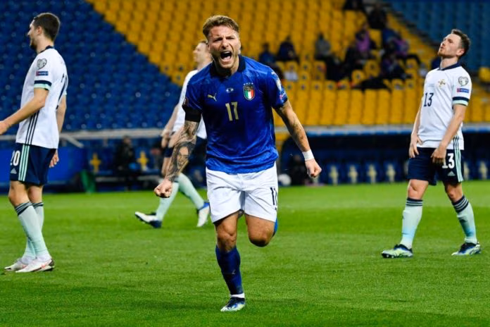 Italia-Irlanda del Nord 2-0, a segno Berardi e Immobile