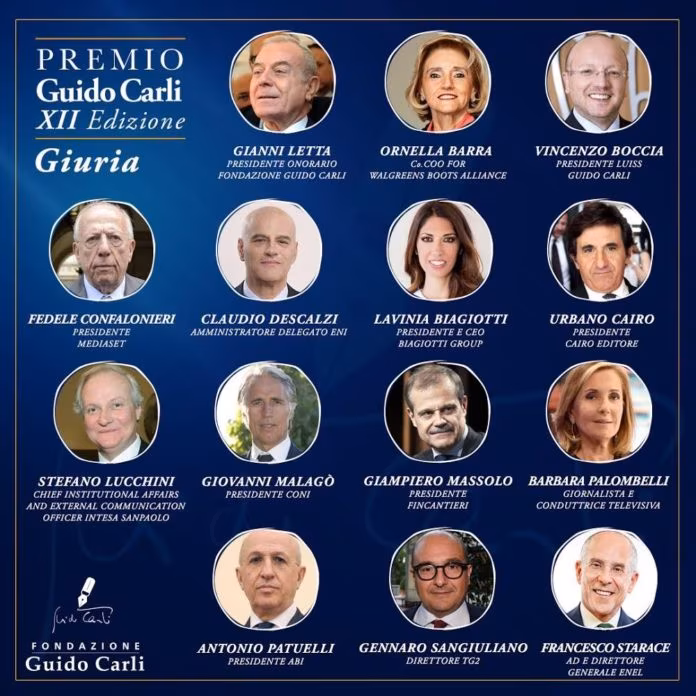 Fondazione Guido Carli premia l’eccellenza guida “rinascita” del Paese