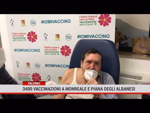 3400 vaccinazioni a Monreale e Piana Degli Albanesi