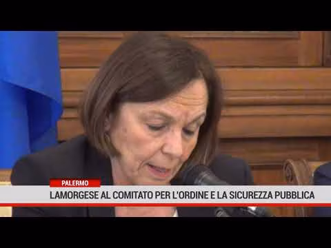 Palermo. Il ministro Lamorgese al Comitato per l’ordine e la sicurezza pubblica.