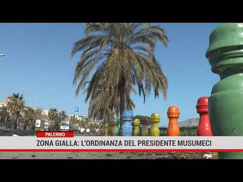 Zona gialla: l'ordinanza del presidente Musumeci