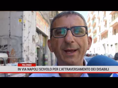Palermo In via Napoli uno scivolo per l’attraversamento dei disabili