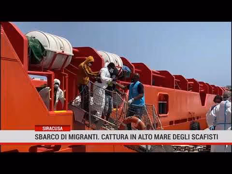 Siracusa. Sbarco di Migranti