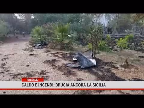 Caldo e incendi, brucia ancora la Sicilia