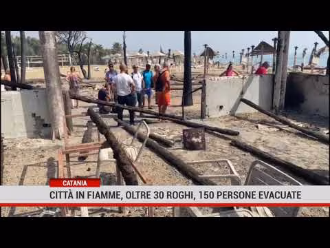 Catania. Città in fiamme, oltre 30 roghi