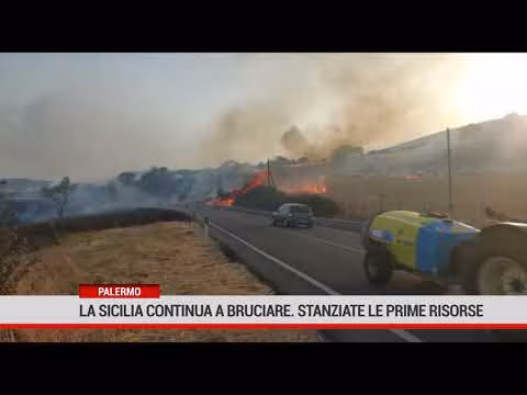 Palermo. La Sicilia continua a bruciare