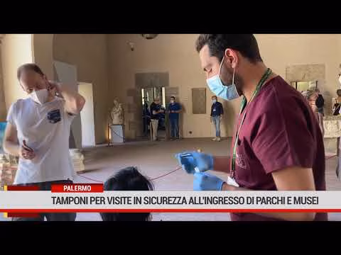 Tamponi per visite in sicurezza all'ingresso di parchi e musei