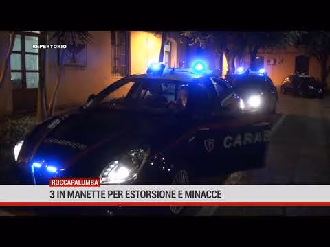 Roccapalumba 3 in manette per estorsione e minacce
