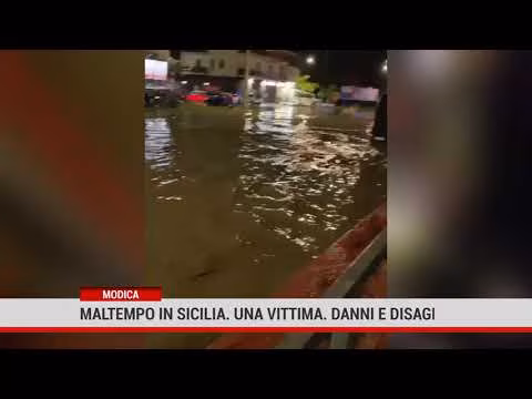 Modica. Maltempo in Sicilia. Una vittima