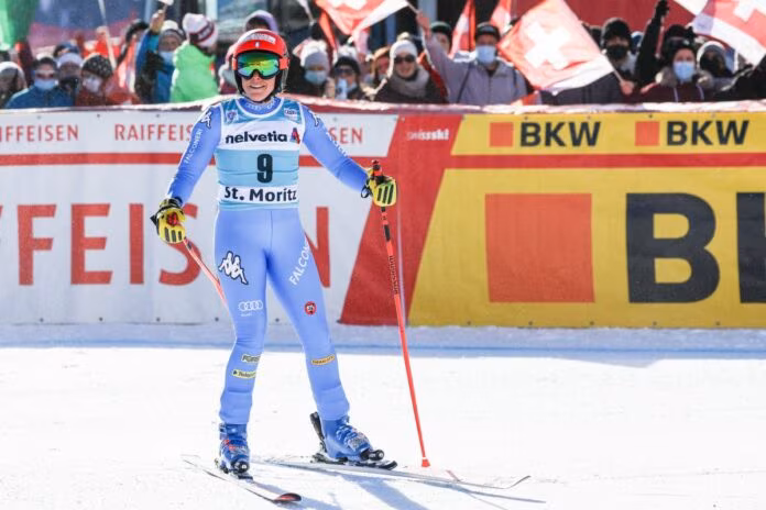 Festa Italia a St. Moritz, Brignone vince il Super-G