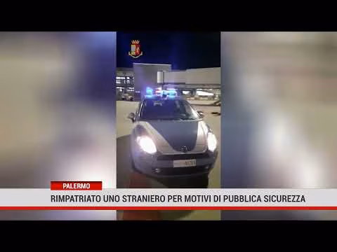 La polizia rimpatria un cittadino straniero per motivi di pubblica sicurezza