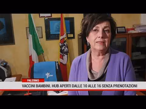 Palermo. Vaccini bambini