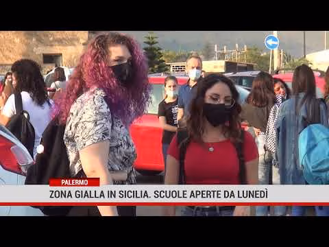Palermo. Zona gialla in Sicilia