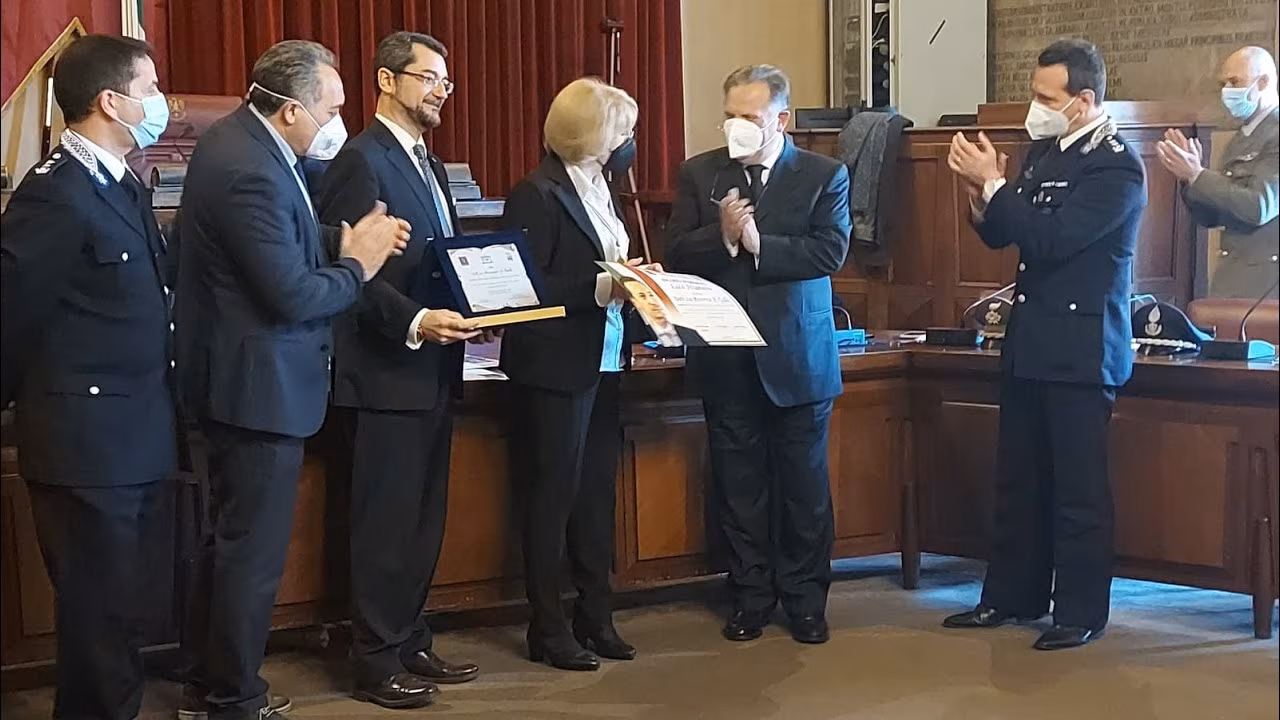 Salvatore Attanasio papà di Luca a Palermo accolto dal Parlamento della Legalità Internazionale