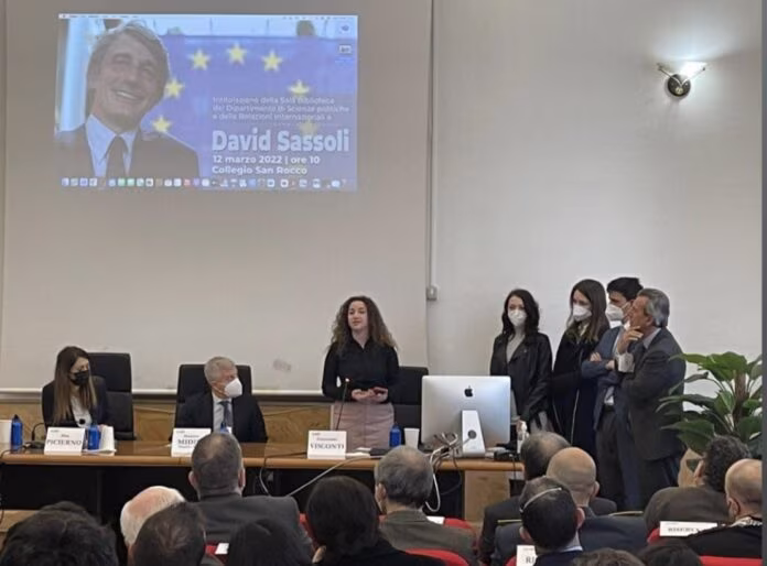 Università Palermo intitola a Sassoli sala biblioteca Scienze politiche