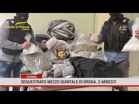 Catania. Sequestrato mezzo quintale di droga