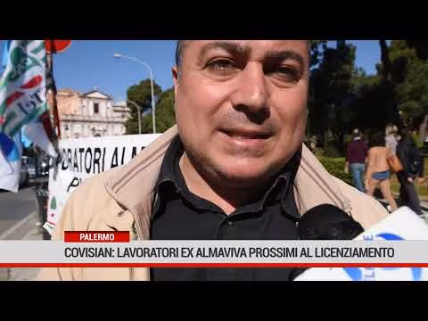 Protesta dei lavoratori ex Almaviva transitati già da 6 mesi a Covisian