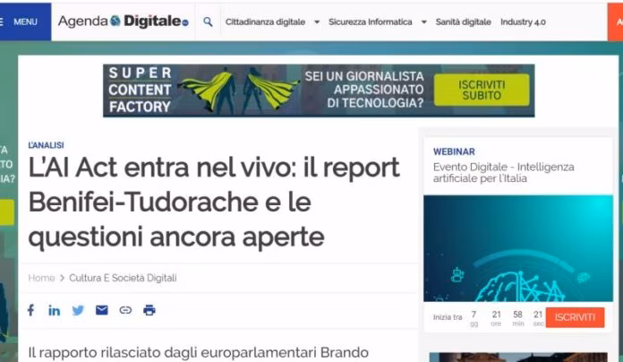 AI Act, dal report dei parlamentari Ue proposte su questioni aperte