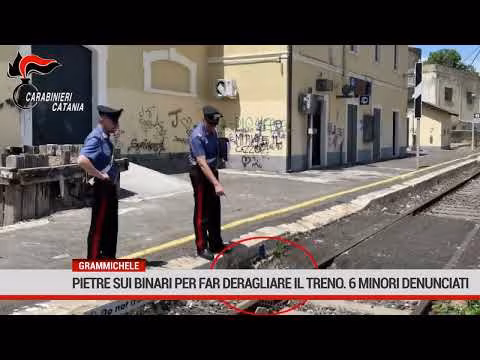 Grammichele. Pietre sui binari per far deragliare il treno
