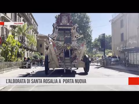 Palermo L' alborata di santa rosalia a porta nuova
