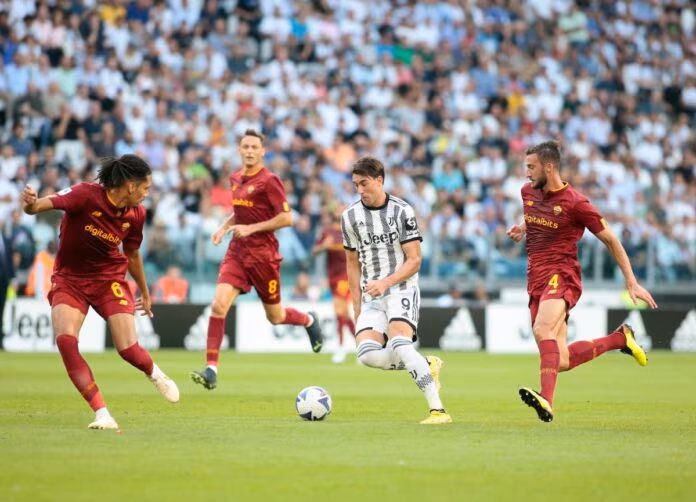 Abraham risponde a Vlahovic, fra Juve e Roma è 1-1