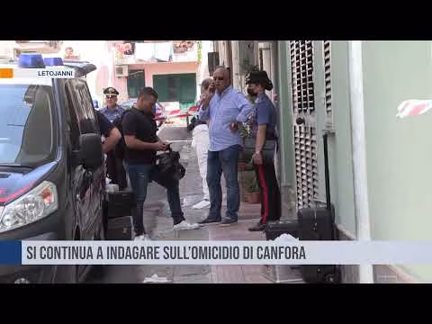LETOJANNI. Omicidio Canfora forti sospetti sul 18enne fermato