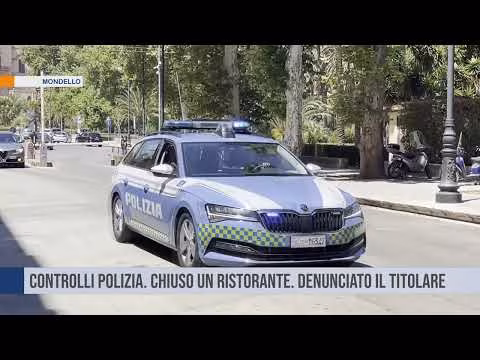 Mondello. Controlli polizia. Chiuso un ristorante
