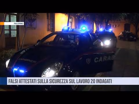 Palermo. Falsi attestati in materia di sicurezza nei luoghi di lavoro