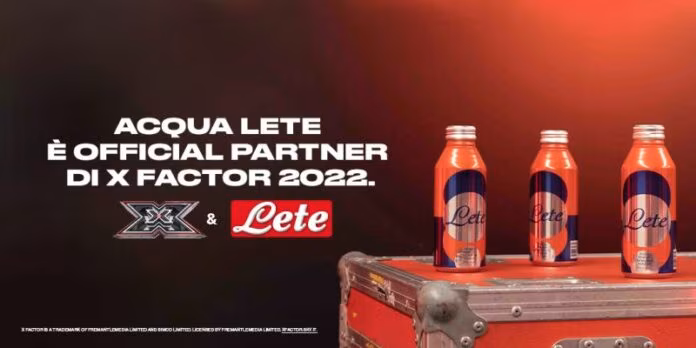 Acqua Lete è official partner di X Factor 2022
