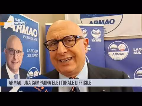Gaetano Armao: una campagna elettorale difficile