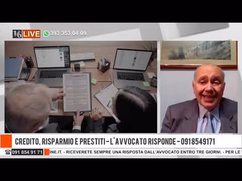 16LIVE - L'AVVOCATO RISPONDE, CREDITO RISPARMIO E CREDITI - 28 NOVEMBRE 2022