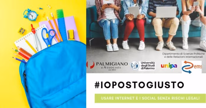 Arriva nelle scuole di Palermo #IOPOSTOGIUSTO, per un corretto uso di internet