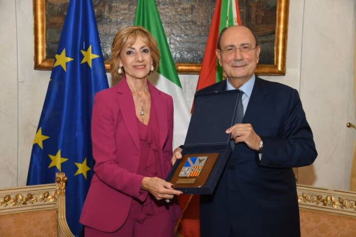 Schifani riceve a Palazzo D’Orleans il neo prefetto di Palermo