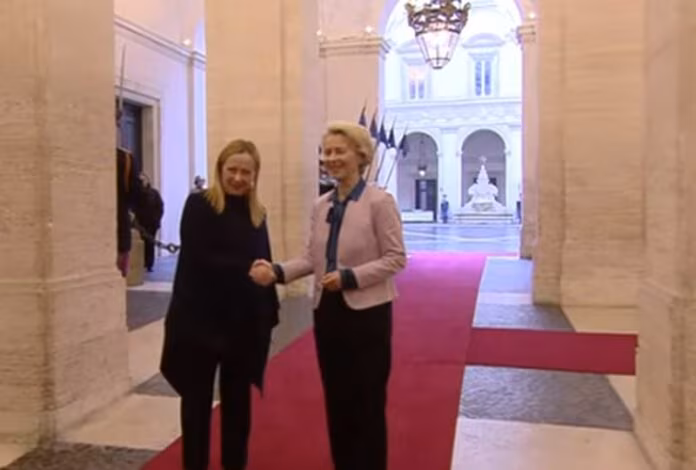 Incontro Meloni-von der Leyen, riaffermato l’impegno dell’Italia sul Pnrr