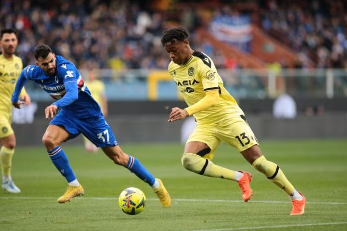 Sampdoria-Udinese 0-1, decide Ehizibue nel finale