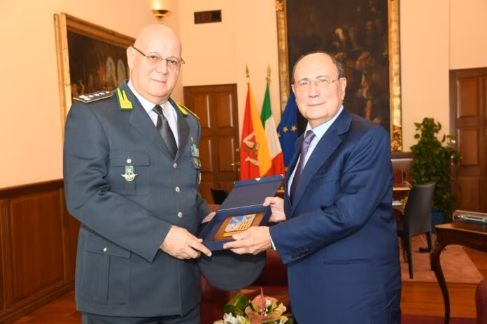 Schifani incontra il generale Lorusso della Guardia di Finanza