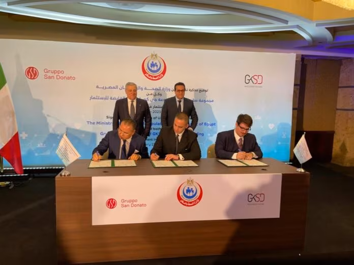 Siglato Memorandum tra ministero Salute Egitto, GKSD e Gruppo San Donato