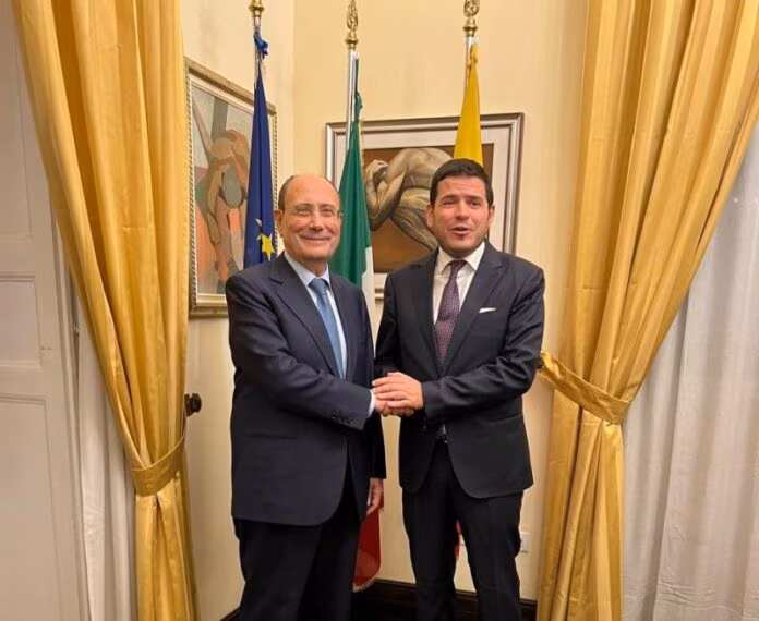 Festa di Sant’Agata, Schifani ricevuto da Galvagno nella sede dell’Ars di Catania