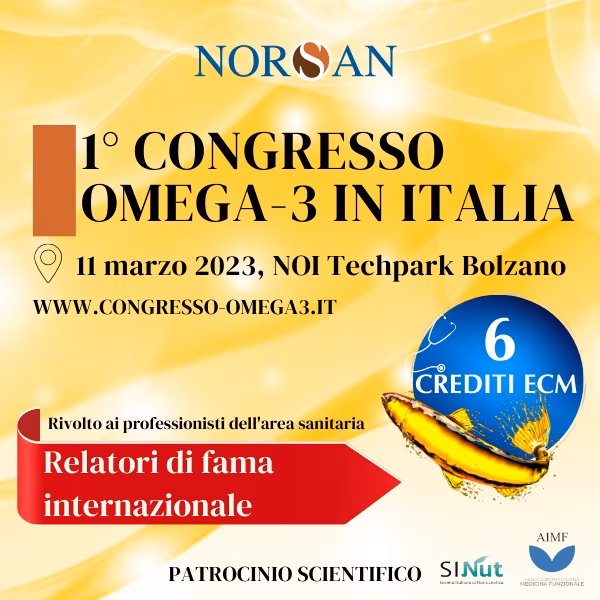 L’11 marzo il primo Congresso in Italia sugli acidi grassi omega-3
