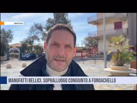 MASCALI. Manufatti bellici